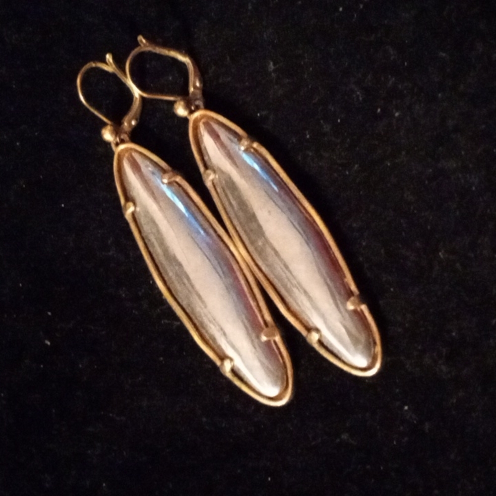 CHROME & BRASS pierced Earrings